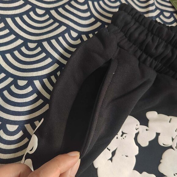 Denim Tears The Cotton Wreath Black Shorts - Picture 5 of 10